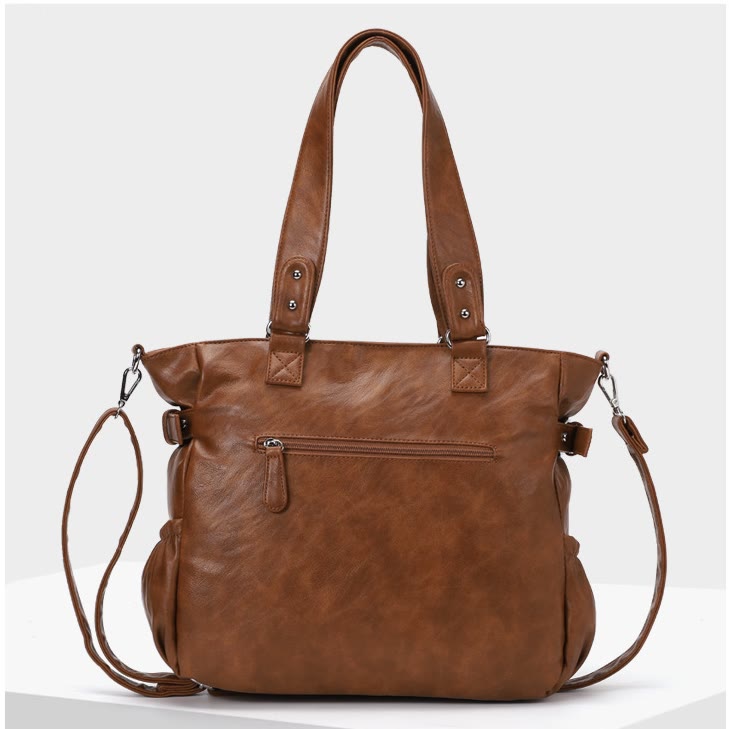 Women Large Underarm Tote Multiple Pockets Two Use Crossbody Bag - image 9