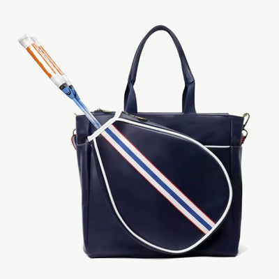 Padel Tennis Racket Bag Minimalist Leather Hand Held Sports Tote