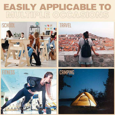 Large Capacity Waterproof Foldable Floral Embroidery Fitness Travel Backpack