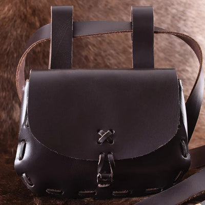 Medieval Leather Bag Pouch Portable Coin Purse Belt Holster Waist Bag