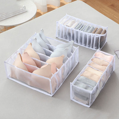 Storage Bag For Underwear Home Daily Gridding Clothes Storage