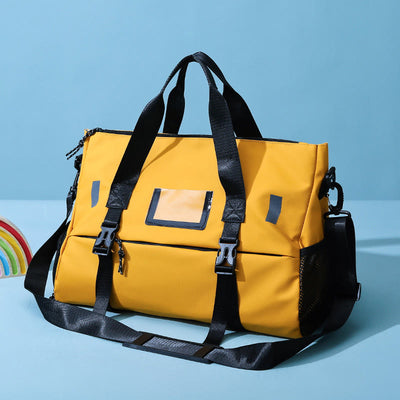 Duffel Bag For Outdoor Travel Dry Wet Separation Portable Sports Bag - Gold - image 0