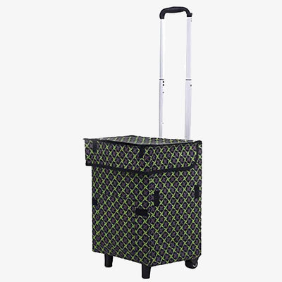 Foldable Shopping Cart For Short Travel Portable Pull Rod Bag