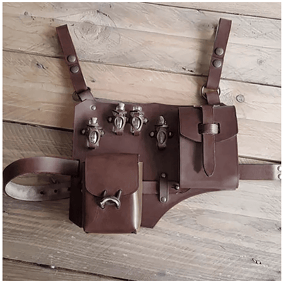 Waist Bag For Women Outdoor Camping Costume Leather Hip Bag