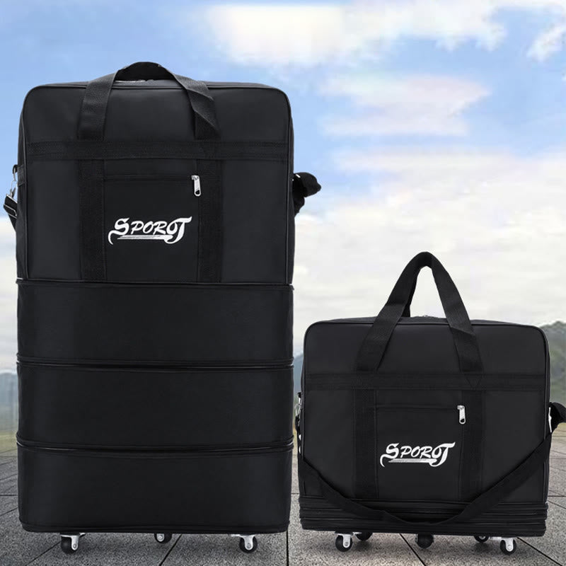 Expandable Spinner Wheel Travel Rolling Tote Luggage Bag Duffel Bag