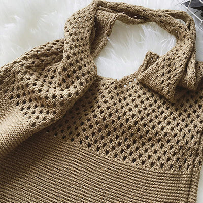 Tote Bag For Women Ethnic Style Wool Knitted Shoulder Bag