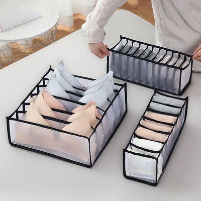 Storage Bag For Underwear Home Daily Gridding Clothes Storage