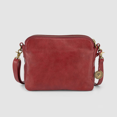 Multi-Pocket Soft PU Clutch Bag Vintage Cross Body Shoulder Bag
