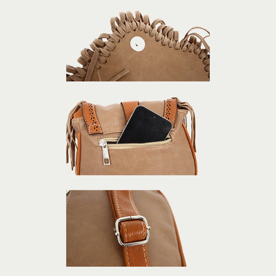 Bohemia Crossbody Bag For Women Vintage Tassel Shoulder Bag