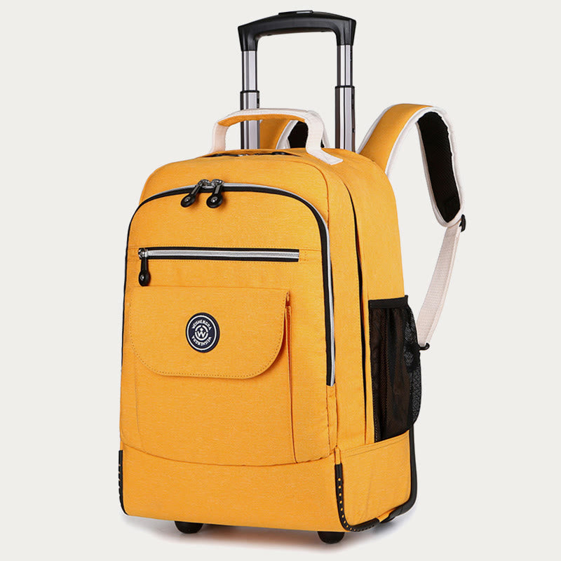 Dual Use Backpack For Travel Pull Rod Rolling Tote