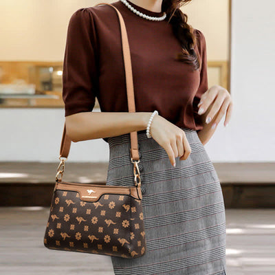 Leather Crossbody Bag for Women Casual Small Trendy Shoulder Purses