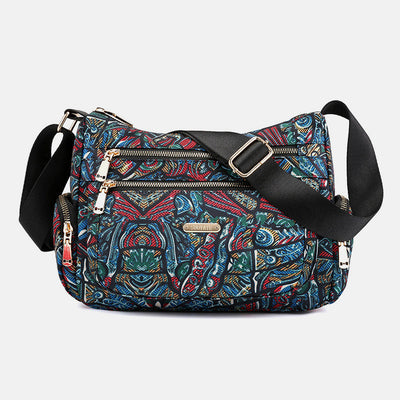 Lightweight Flower Printed Crossbody Bag