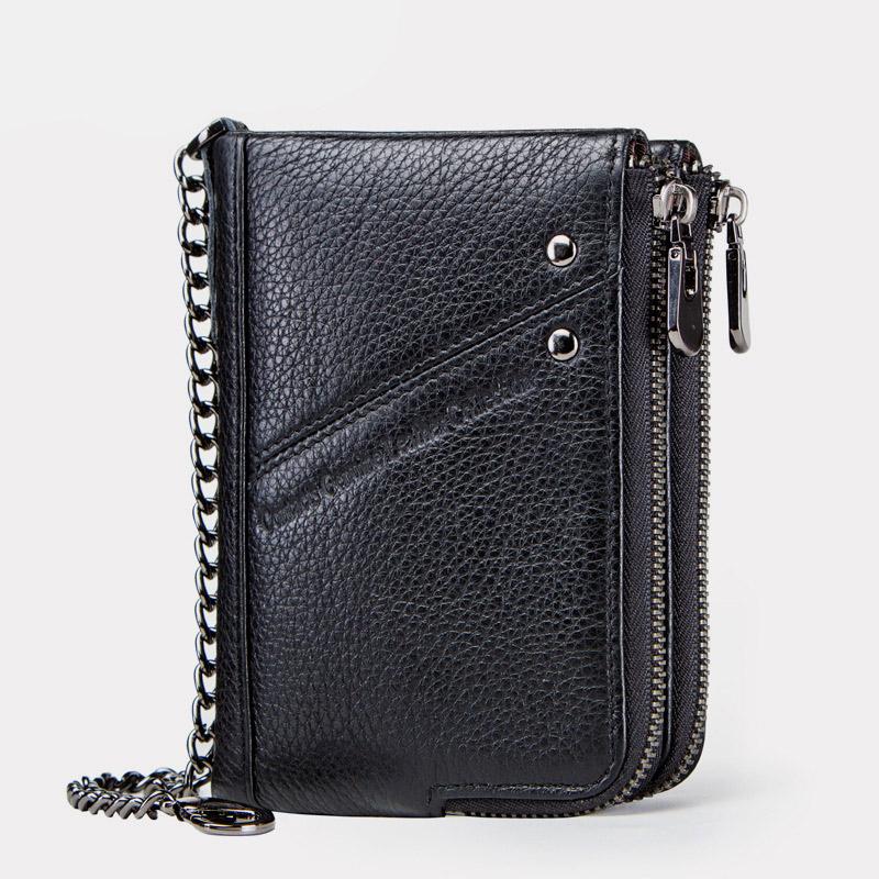 Casual RFID Multifunctional Wallet With Chain
