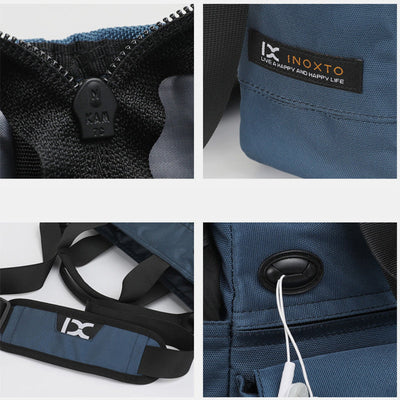 Large Capacity Scalable Multi-Pocket Crossbody Bag