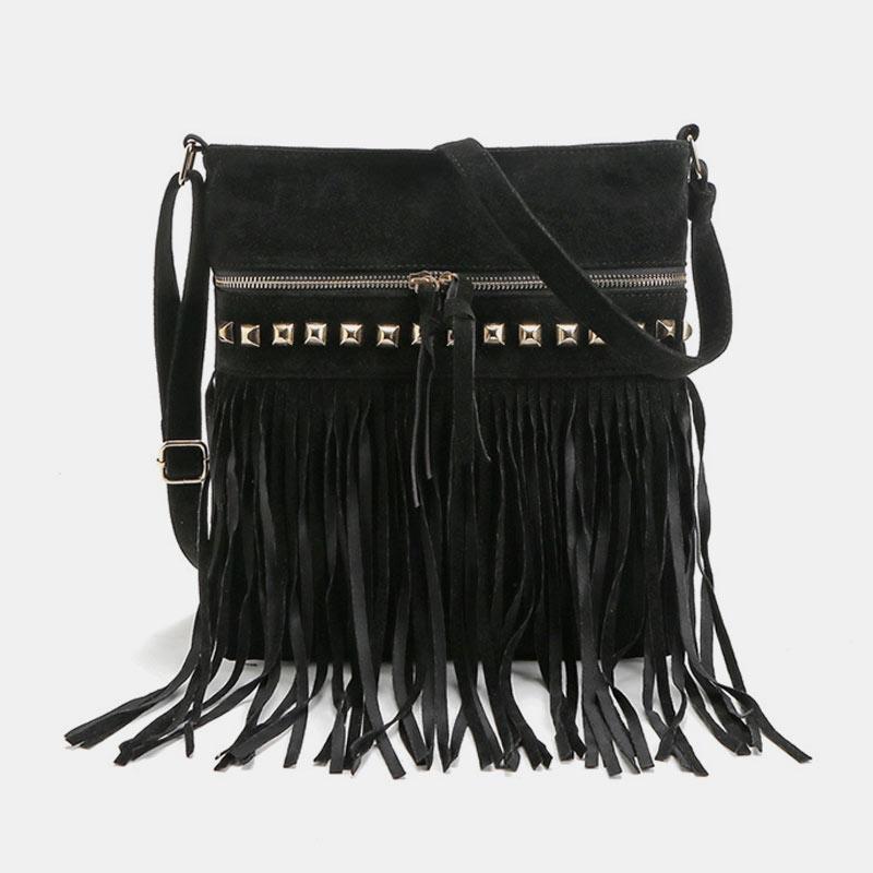 Fashion Large Capacity Tassel Crossbody Bag