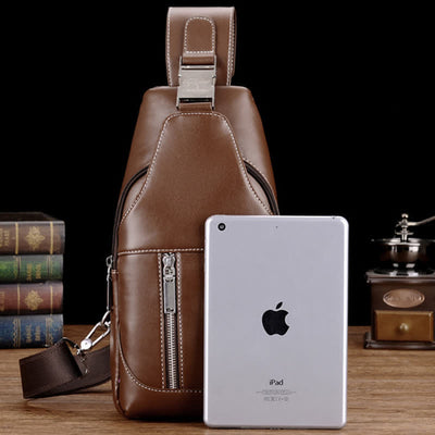 Men Casual Travel Crossbody Chest Sling Bag One Shoulder Strap Bag