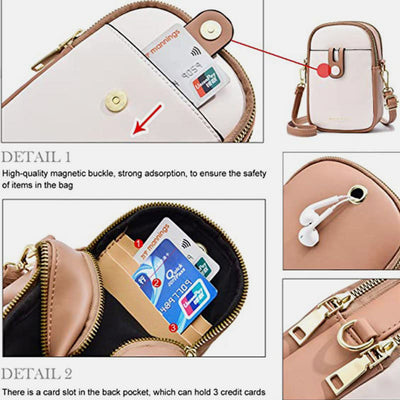 Multifunctional Large Capacity Elegant Crossbody Phone Bag