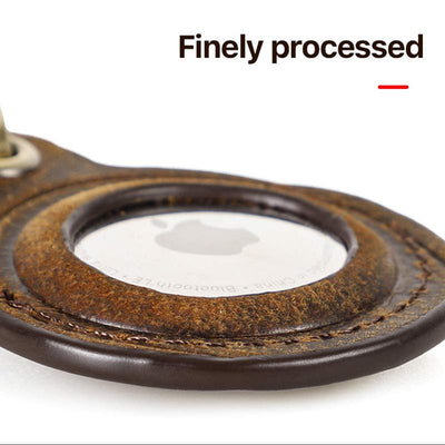 Functional Leather Airtag Keychain