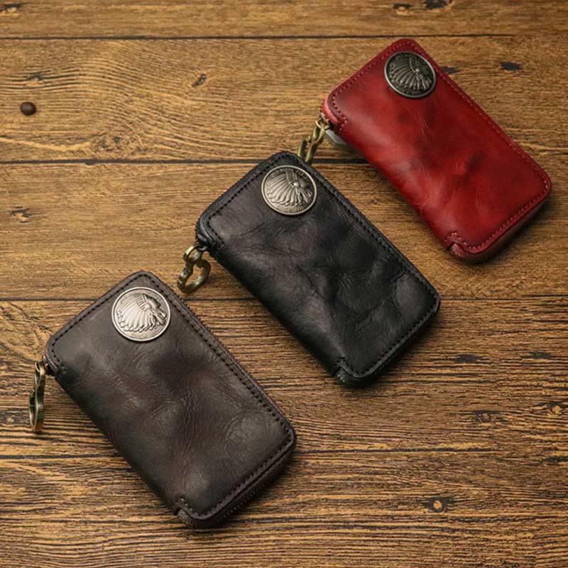Leather Wallet For Men Waist Wear Multi Functional Key Purse