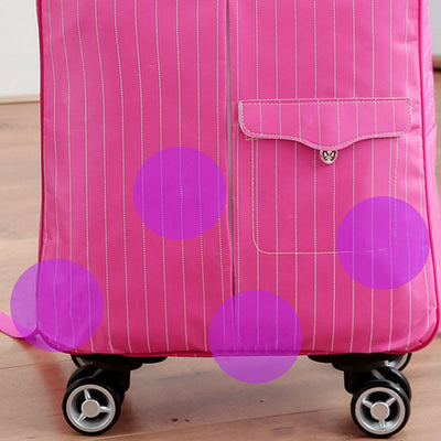 Women Pull Rod Travel Bag Large Capacity Backpack With Wheels