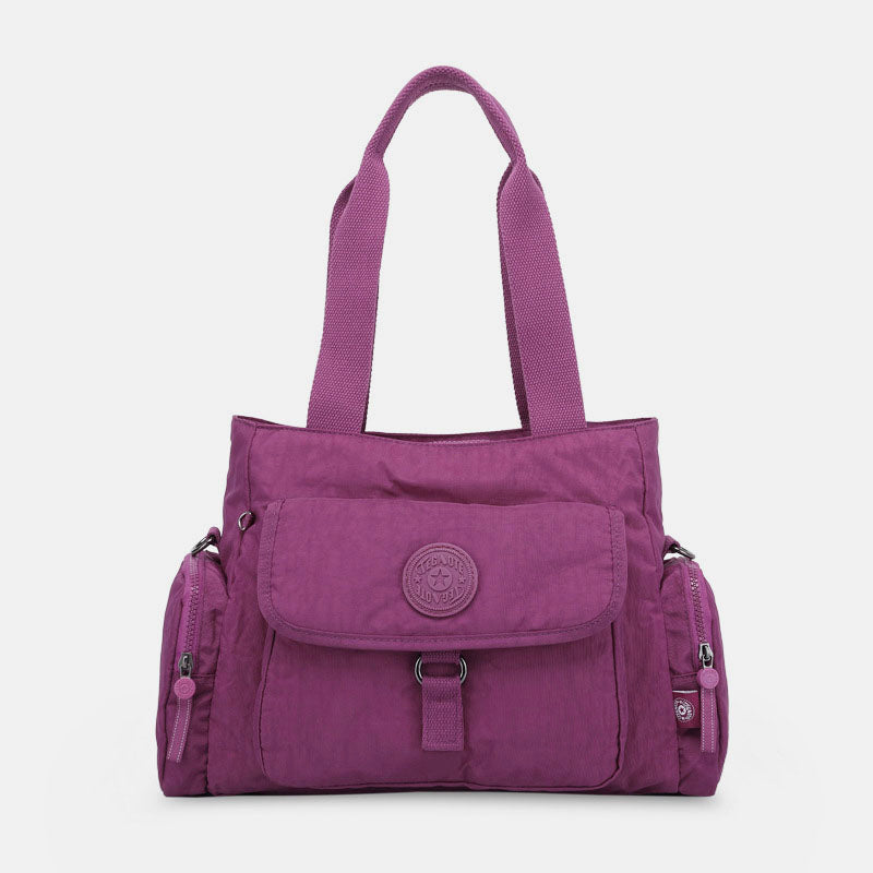 Women's Crossbody Bag Lightweight Multiple Pocket Zipper Nylon Shoulder Bag