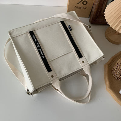 Laptop Tote Handbag Canvas Shoulder Bag Briefcase for Travel Office School