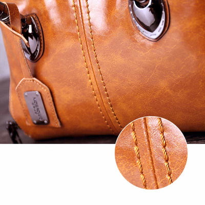 Retro Triple Compartment Woven Top Handle Satchel Handbag Crossbody Bag
