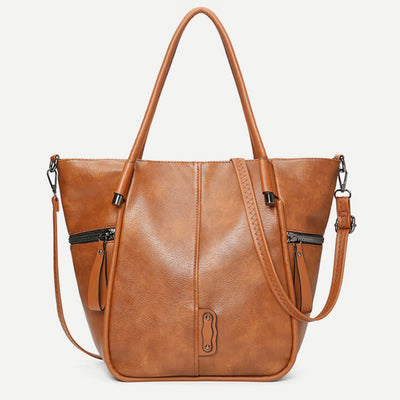 Tote Bag for Women Vintage Large Capacity PU Leather Handbag