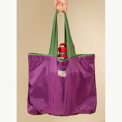 Shopping Tote For Women Large Capacity Drawstring Foldable Shoulder Bag