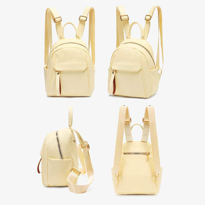 Women Mini Backpack Small Travel Casual PU Leather Daypack Purses