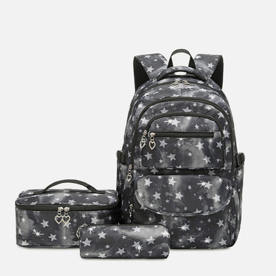 Backpack for Teen Girls 3Pcs School Bag Set with Lunch bag Pencil Bags
