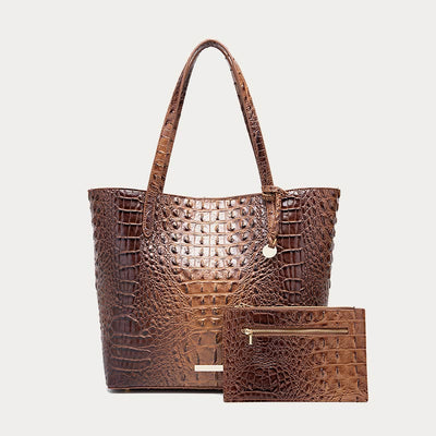Tote For Women Daily Retro Crocodile Pattern Bag Set