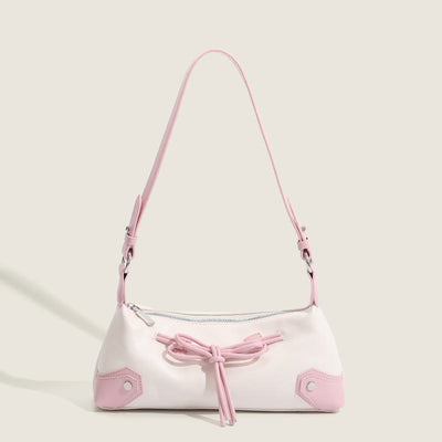 Shoulder Bag For Women Light Color Vegan Leather Daily Purse