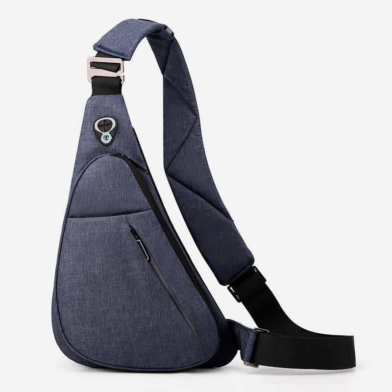 Sling Bag For Men Waterproof Nylon Travel Portable Crossbody Backpack