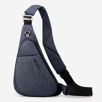 Sling Bag For Men Waterproof Nylon Travel Portable Crossbody Backpack