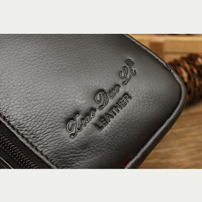 Messenger Bag For Men Mini Ultra Thin Leather Shoulder Bag