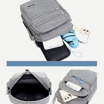 Crossbody Bag for Men Travel Passport Cellphone Wallet Bag Small Pouch