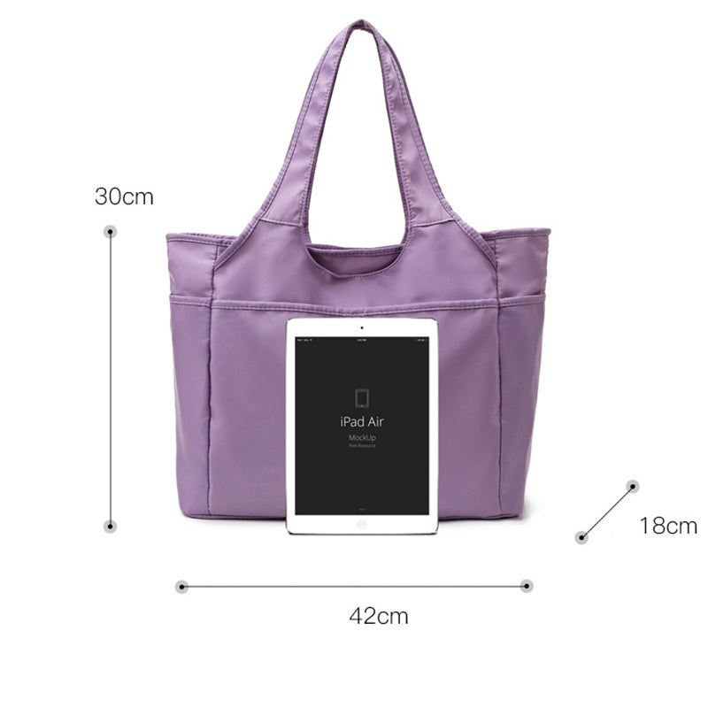 Large Capacity Tote Handbag for Women Multi-Pocket Casual Sport Shoulder Bag