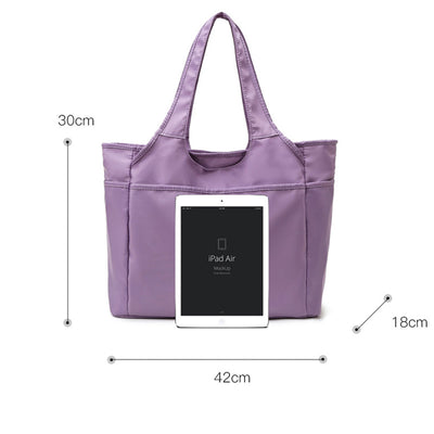 Large Capacity Tote Handbag for Women Multi-Pocket Casual Sport Shoulder Bag