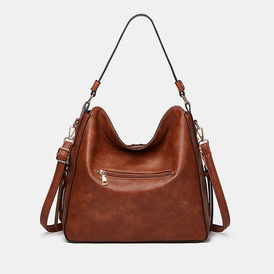 Solid Color Vintage Large Tote