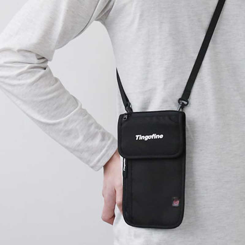 Waterproof RFID Blocking Travel Wallet Passport Holder Small Crossbody Purse