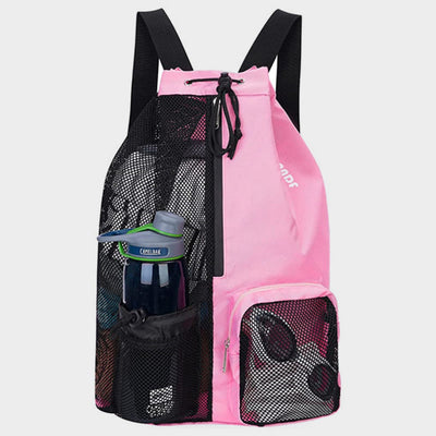 Swim Bag Drawstring Mesh Backpack for Swimming Gym Workout Gear
