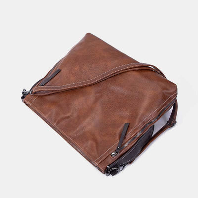 Retro Handbag for Women Large Designer Ladies Hobo Bag Leather Bucket Purse