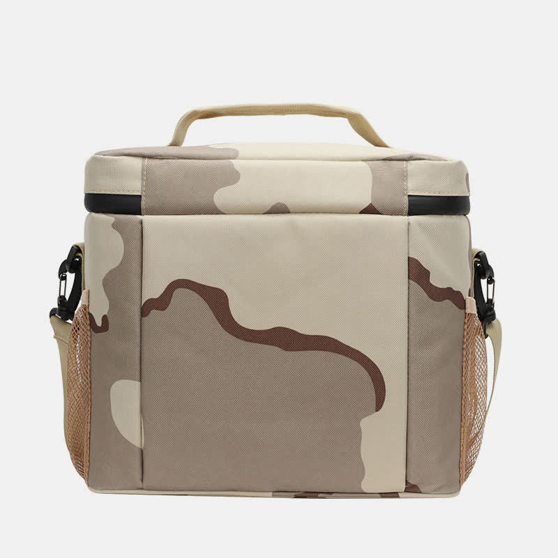 Tactical Outdoor Insulated Bag Portable Lunch Bag Handbag with Crossbody Strap