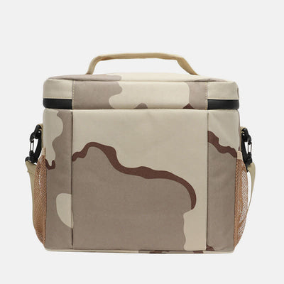 Tactical Outdoor Insulated Bag Portable Lunch Bag Handbag with Crossbody Strap