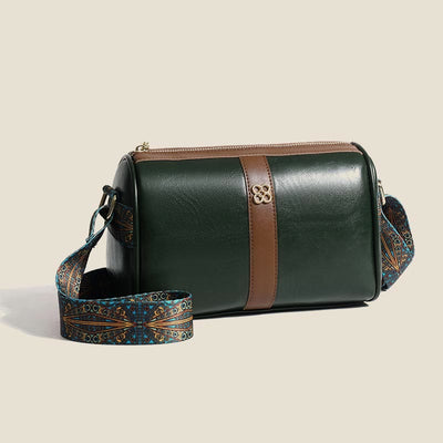 Crossbody Bag For Women Soft Wax Leather Vintage Casual Shoulder Bag
