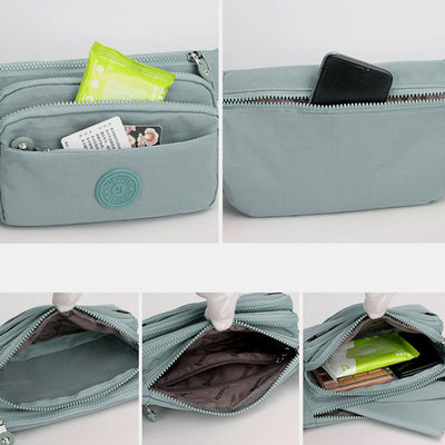 Multi Pocket Lightweight Crossbody Adjustable Waist Pack Phone Bag