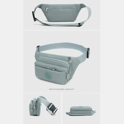 Multi Pocket Lightweight Crossbody Adjustable Waist Pack Phone Bag