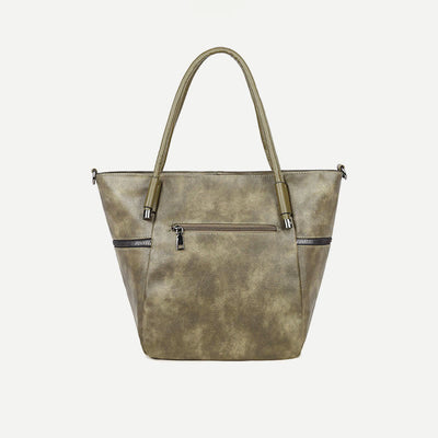 Tote Bag for Women Vintage Large Capacity PU Leather Handbag
