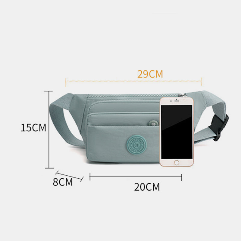 Multi Pocket Lightweight Crossbody Adjustable Waist Pack Phone Bag